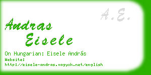 andras eisele business card